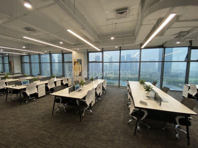 浙江杭州萧山区钱江世纪城2号与6号地铁口500平写字楼招商丨精装带家