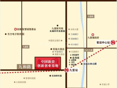 杭州江干1号线九堡地铁口全新写字楼出租500平