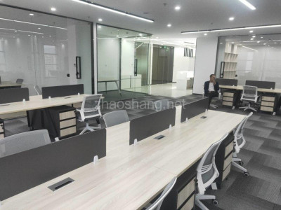 浙江杭州萧山区钱江世纪城协和辉丰450平米写字楼出租 大气前台 家具齐全