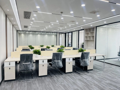 沌阳大道地铁口！豪华装修！1200M²至35M²配办公家具